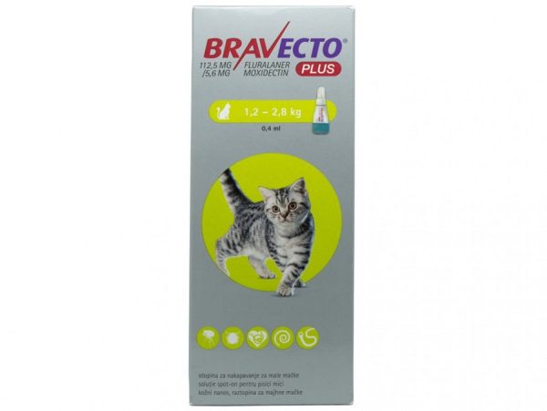 Bravecto Plus pisica 112mg